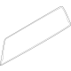Ford HC3Z-2542006-B Back Glass, Dark Gray, Rear
