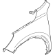 Ford LJ6Z-16005-A Fender, Front Passenger Side