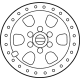 Ford ML3Z-1007-S Wheel, Alloy