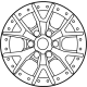 Ford ML3Z-1007-R Wheel, Alloy