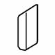 Ford BK3Z-6129397-FA Corner Molding, Gray, Rear Driver Side