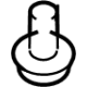 Ford -W713050-S450B Assist Support Ball Stud, Rear