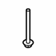 Ford -W720232-S900 Upper Insulator Rear Bolt