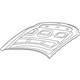 Ford 4L3Z-16612-AA Hood, Front