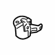 Ford 8G1Z-5A204-C Muffler Hanger, Front Driver Side