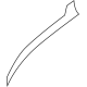 Ford PR3Z-9920000-AA Hood Stripe, Gray, Passenger Side