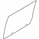 Ford 8A8Z-7425712-A Door Glass, Rear Passenger Side