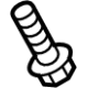 Ford -W720504-S439 Damper Mount Bolt