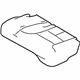 Ford DA1Z-7863805-AC Cushion Cover, Rear Driver Side