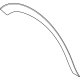 Ford M1PZ-16038-A Wheel Opening Molding, Front Passenger Side