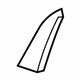 Ford 8L8Z-7829038-APTM Front Molding, Rear Passenger Side