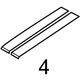Ford BR3Z-6320000-BB Stripe Tape, Black/Red, Rear