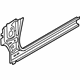 Ford AE8Z-5402038-A Hinge Pillar Reinforcement, Passenger Side