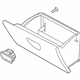 Ford AE8Z-5406010-AC Glove Box Assembly, Charcoal, Front