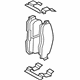Ford 8L2Z-2V001-B Brake Pads, Front