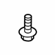 Ford -W506962-S424 Lower Column Cover Screw
