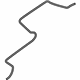 Ford 8G1Z-17A605-A Washer Hose, Front