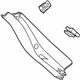 Ford F1EZ-5842906-AC Side Trim Panel, Rear Passenger Side