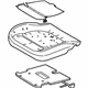 Ford DP5Z-54632A22-E Cover And Pad - Front Seat Back, Passenger Side