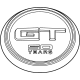 Ford JR3Z-6342528-D Emblem, Rear