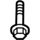 Ford -W506946-S450B Coat Hook Screw