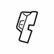 Ford G1BZ-5461349-AB Striker Cover, Rear Driver Side
