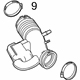 Ford BR3Z-9B659-A Air Hose, Front Driver Side