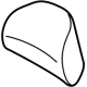 Ford ML3Z-18610A62-AA Headrest Cover, Front