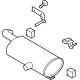 Ford MB3Z-5230-AA Muffler, Front