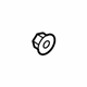 Ford -W700791-S300 Horn Nut, Front