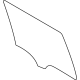 Ford NZ6Z-6025712-A Door Glass, Rear Passenger Side