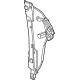 Ford NZ6Z-2627008-A Window Regulator, Rear Passenger Side