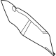 Ford NZ6Z-2604608-AA Side Trim, Front Passenger Side