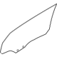 Ford LJ8Z-5825712-A Door Glass, Rear Passenger Side