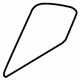 Ford 8E5Z-5426870-A Fixed Glass, Rear Passenger Side