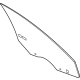 Ford M1PZ-7821410-A Door Glass, Front Passenger Side
