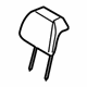 Ford 8A4Z-74611A08-AA Headrest, Center Inner