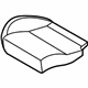 Ford H1EZ-5863804-BA Cushion Cover, Rear Passenger Side