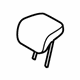 Ford F1EZ-58611A08-GB Headrest, Center, Rear