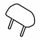 Ford 7S4Z-54610A60-B Headrest Pad, Rear