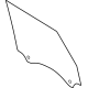 Ford M2DZ-7821410-A Door Glass, Front Passenger Side