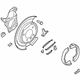 Ford HC3Z-2C220-A Backing Plate, Rear Passenger Side
