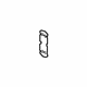 Ford FL3Z-1526590-A Inner Lock Pillar Lock Plate, Rear