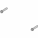 Ford -W720729-S439 Upper Control Arm Mount Bolt, Rear