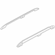 Ford 7A2Z-7855114-AB Side Rail, Black, Passenger Side