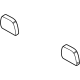 Ford M1PZ-78611A08-BG Headrest, Outer, Rear Passenger Side