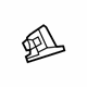Ford BB5Z-7843252-A Striker Plate, Rear