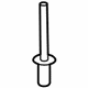 Ford -W722159-S300 Spare Carrier Rivet