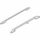 Ford 6F2Z-1755114-AAA Side Rail, Black, Passenger Side