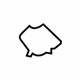 Ford BK3Z-61023A60-A Lower Reinforcement Insulator, Inner Passenger Side